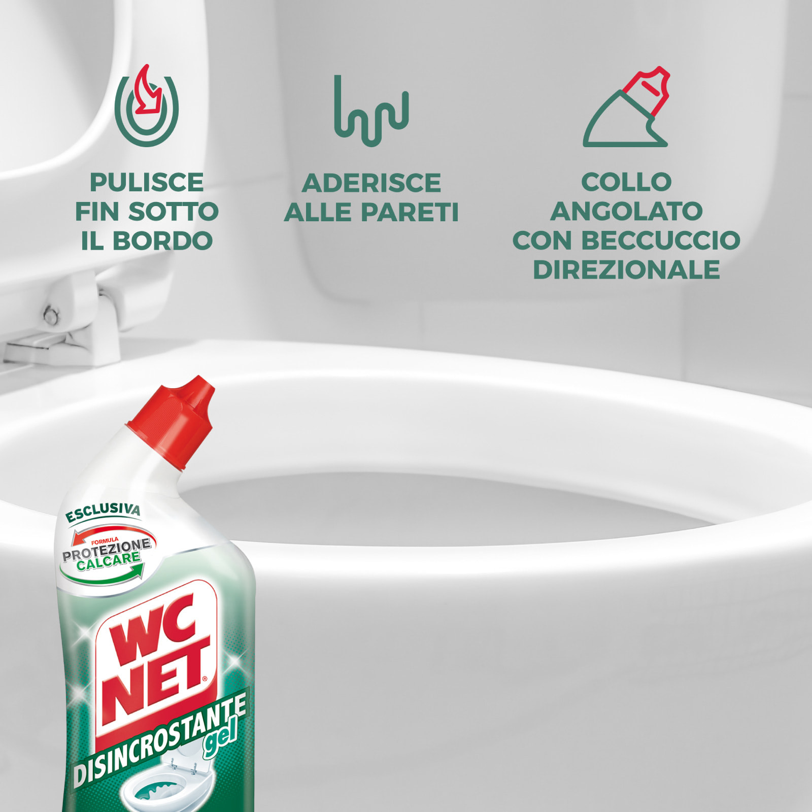 4x WC Net Disincrostante Gel Presidio Medico Chirurgico - 4 Flaconi da 700ml