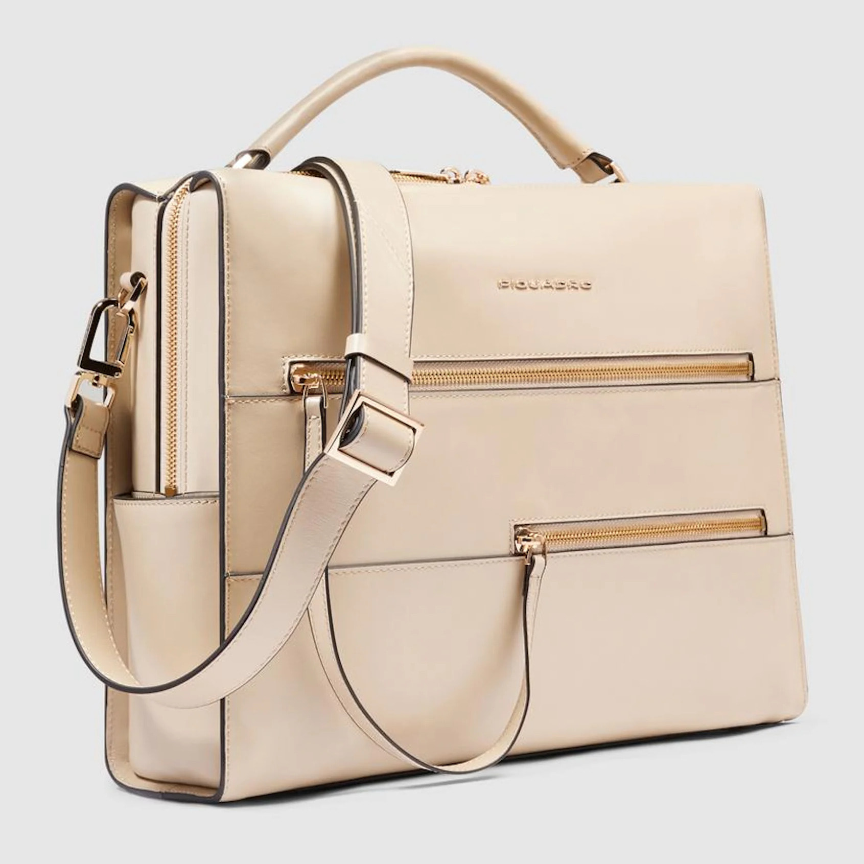 Piquadro Borsa da ufficio porta pc e porta iPad® con protezioni antiurto e anti RFID