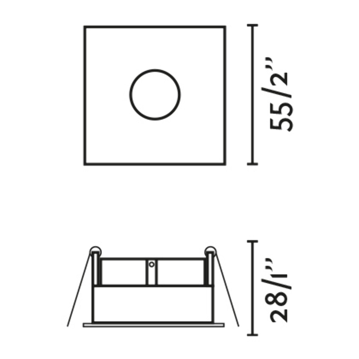 TAST SQ Empotrable blanca
