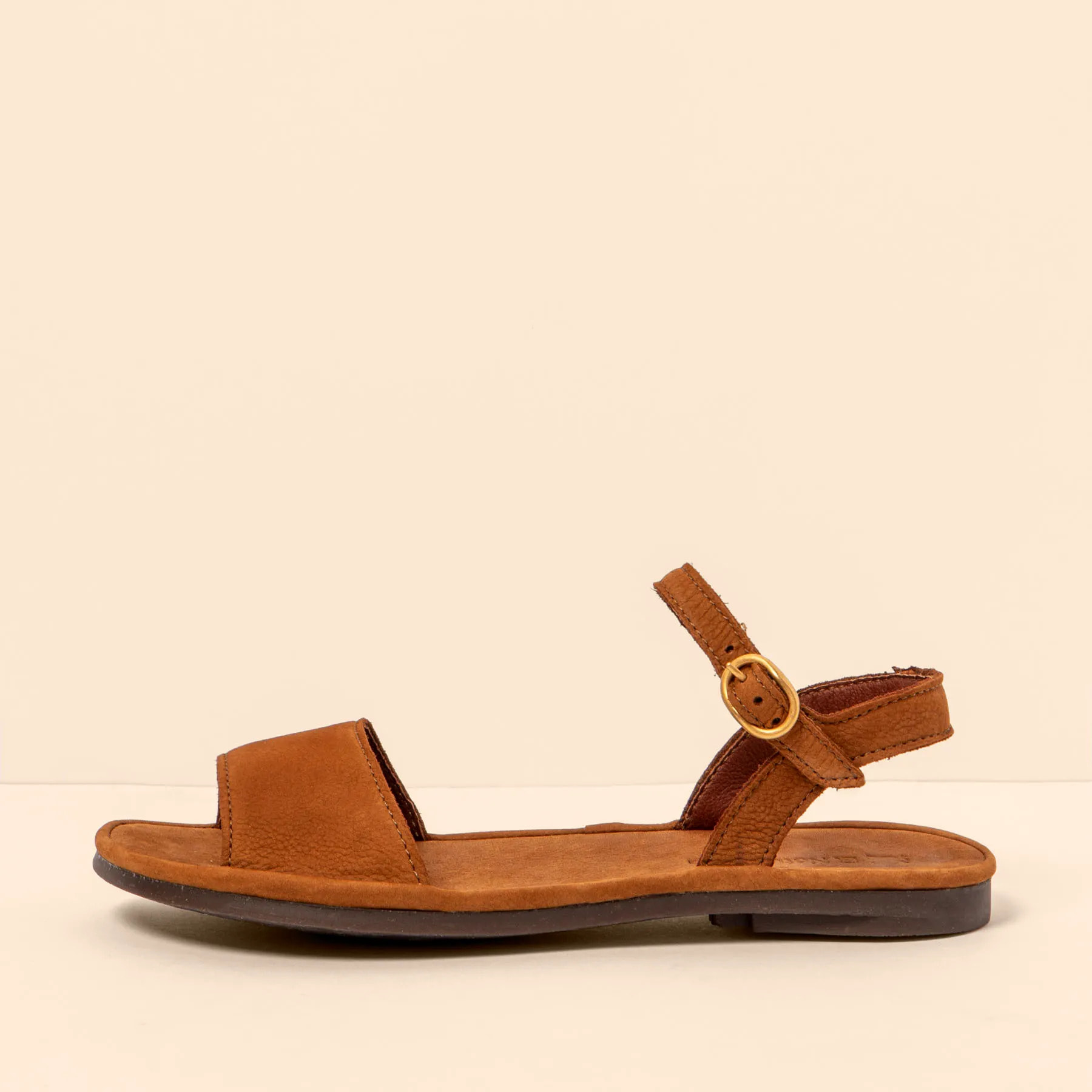 Sandalias N5693 NOBUCK LAVADO CUERO / TULIP color Cuero