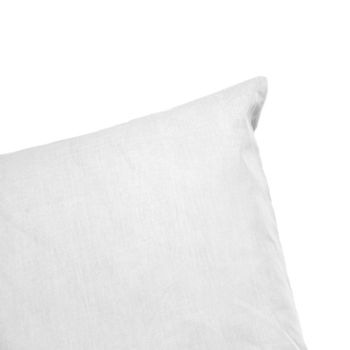 Parure de lit percale de coton blanc Skala 140x200cm