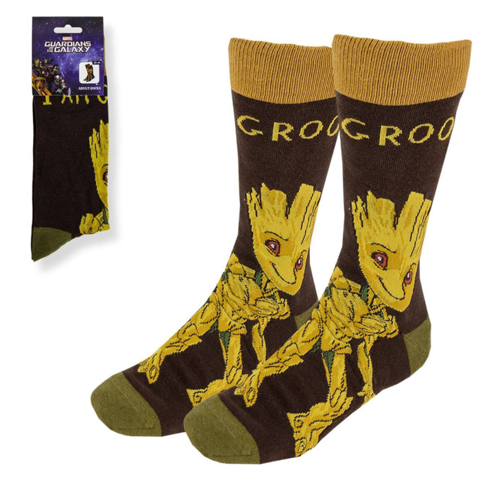 Calcetines diseño de groot de guardians of the galaxy