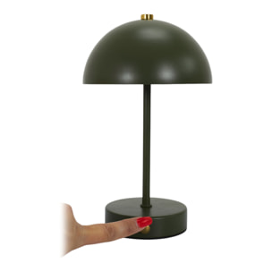 Lampe De Table Lucia Metal Vert H26cm
