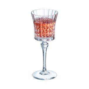 4 verres à pied 19 cl Lady Diamond - Cristal d'Arques