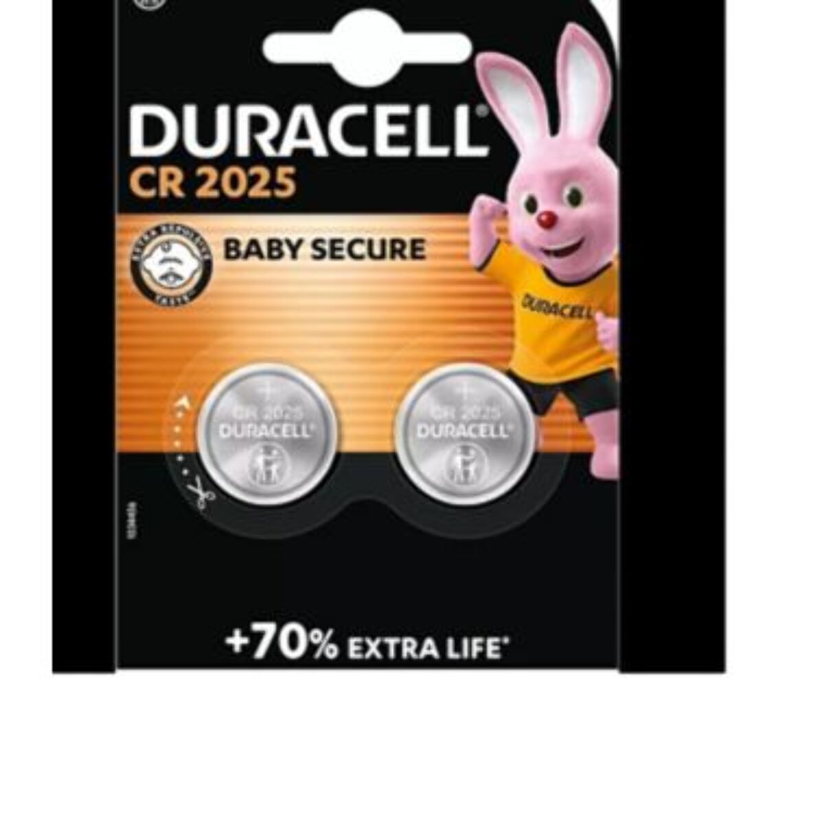 Pile DURACELL Lithium DL/CR 2025, pack de 2 unités