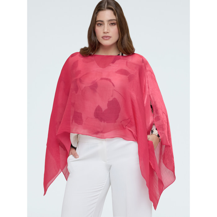 Fiorella Rubino - Coprispalle leggero effetto cangiante - Rosa