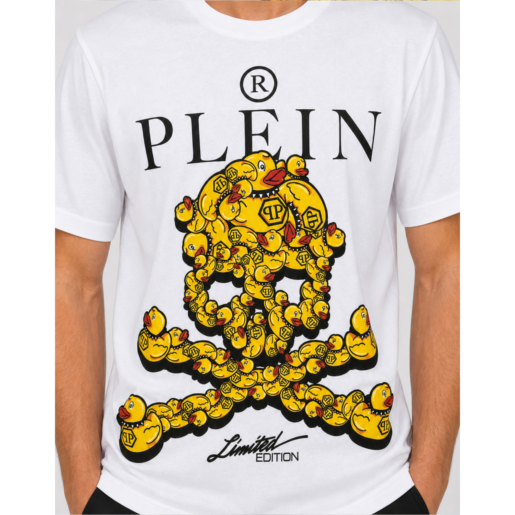 PHILIPP PLEIN Camiseta de cuello redondo y manga corta SKULL