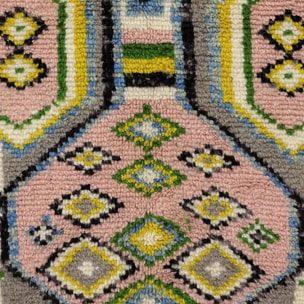 Authentique tapis berbère fait à la main en laine motif ethnic KEFI