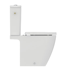 WC à poser sans bride sortie horizontale I.Life S avec abattant frein de chute