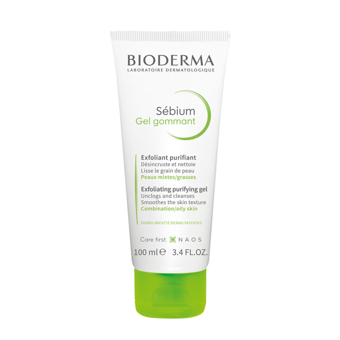 Sébium Gel Gommant - Exfoliant Purifiant - Peaux Mixtes à Grasses 100 ml