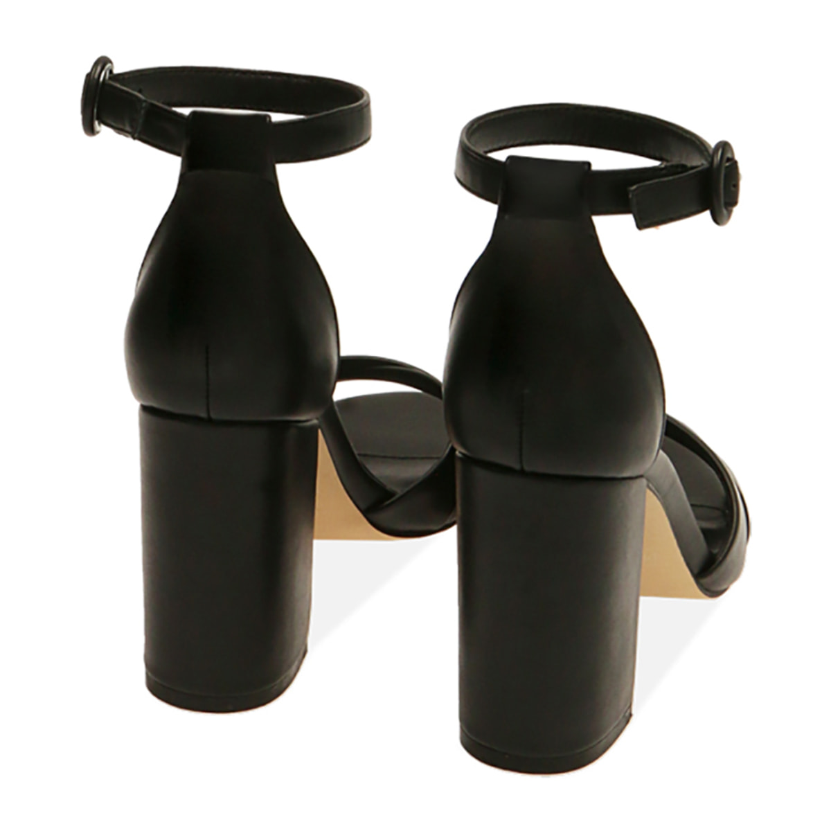 Sandali neri, tacco 9 cm