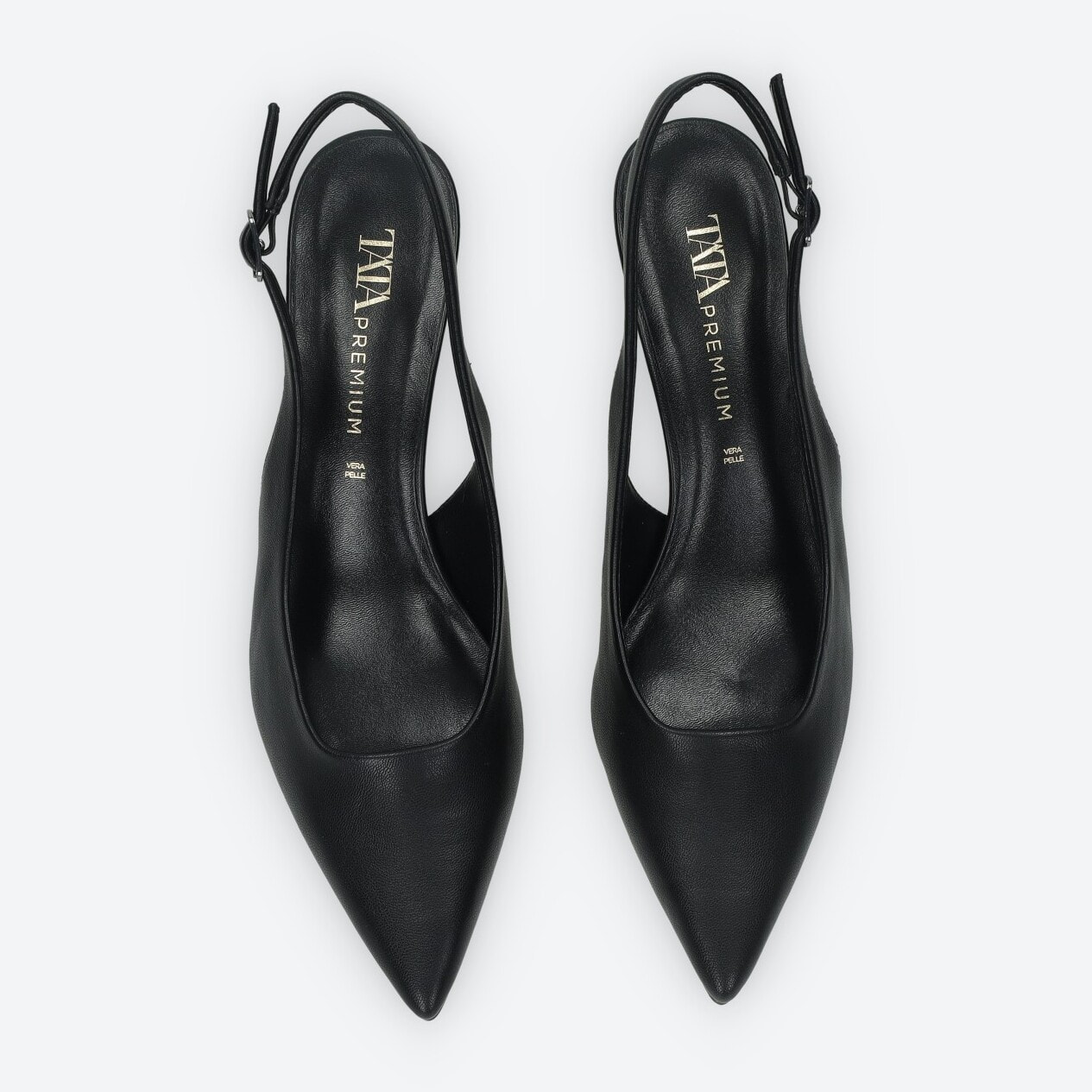 Décolleté sling back Donna Tata Italia Nero
