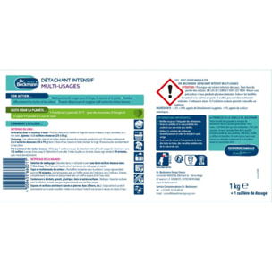 Détachant textile DR BECKMANN poudre 4en1 1Kg