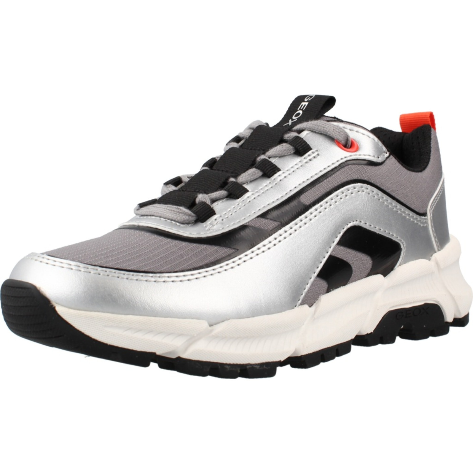 Zapatos Niño de la marca GEOX  modelo J FLEXYPER PLUS BOY PLATA