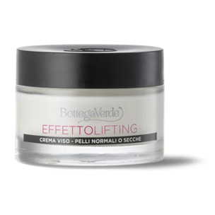 Bottega Verde - Crema viso antieta, effetto lifting immediato* - con acido Ialuronico ed estratto di Fior di Loto (50 ml) - pelli normali o secche