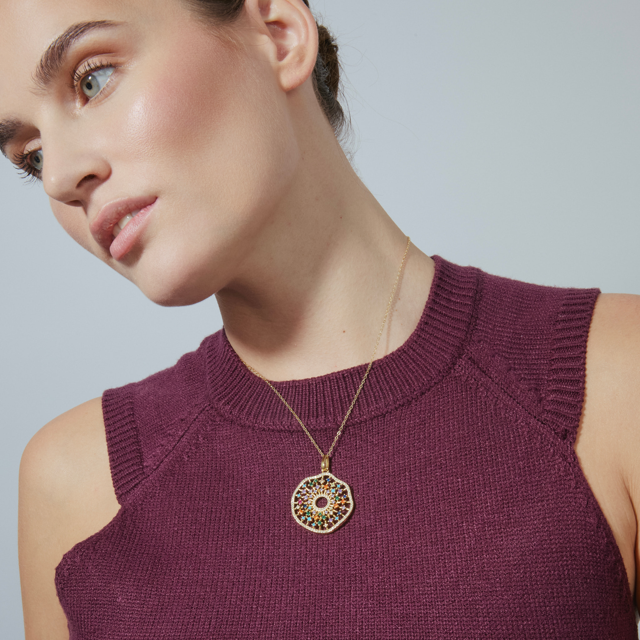 Collar Xodoa acabado oro amarillo 18k
