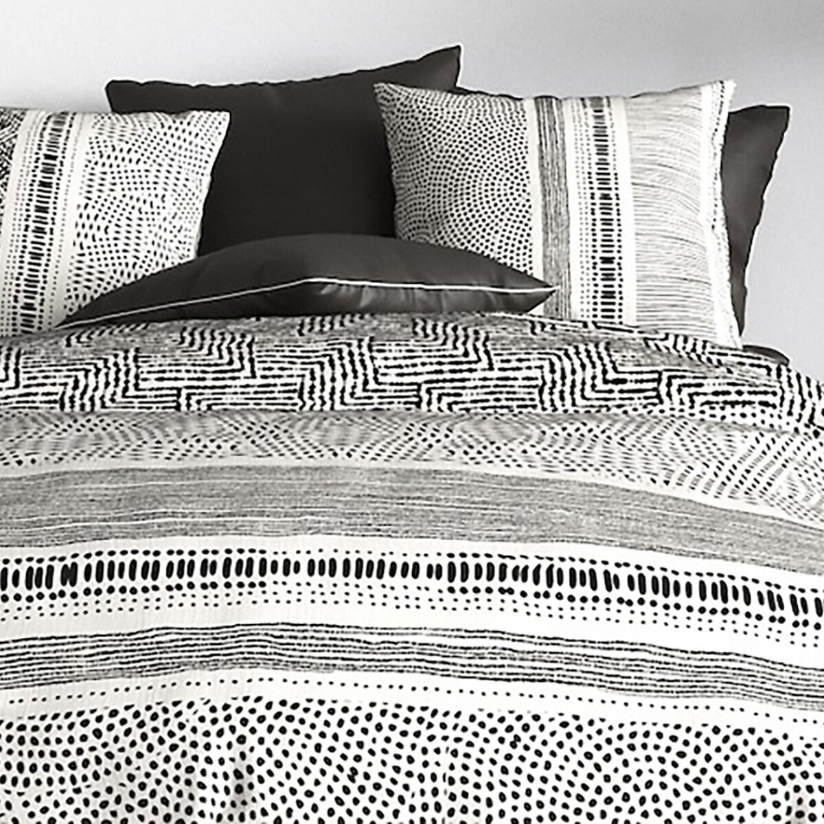 Parure housse de couette imprimée + 2 taies Lattice