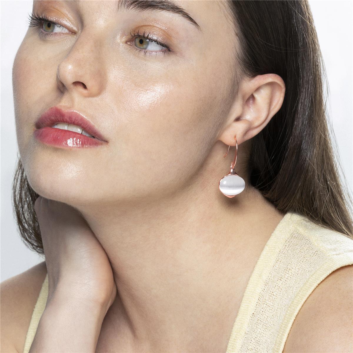 Pendientes Lux by Lux acabados en Oro Rosa de 18 Kts