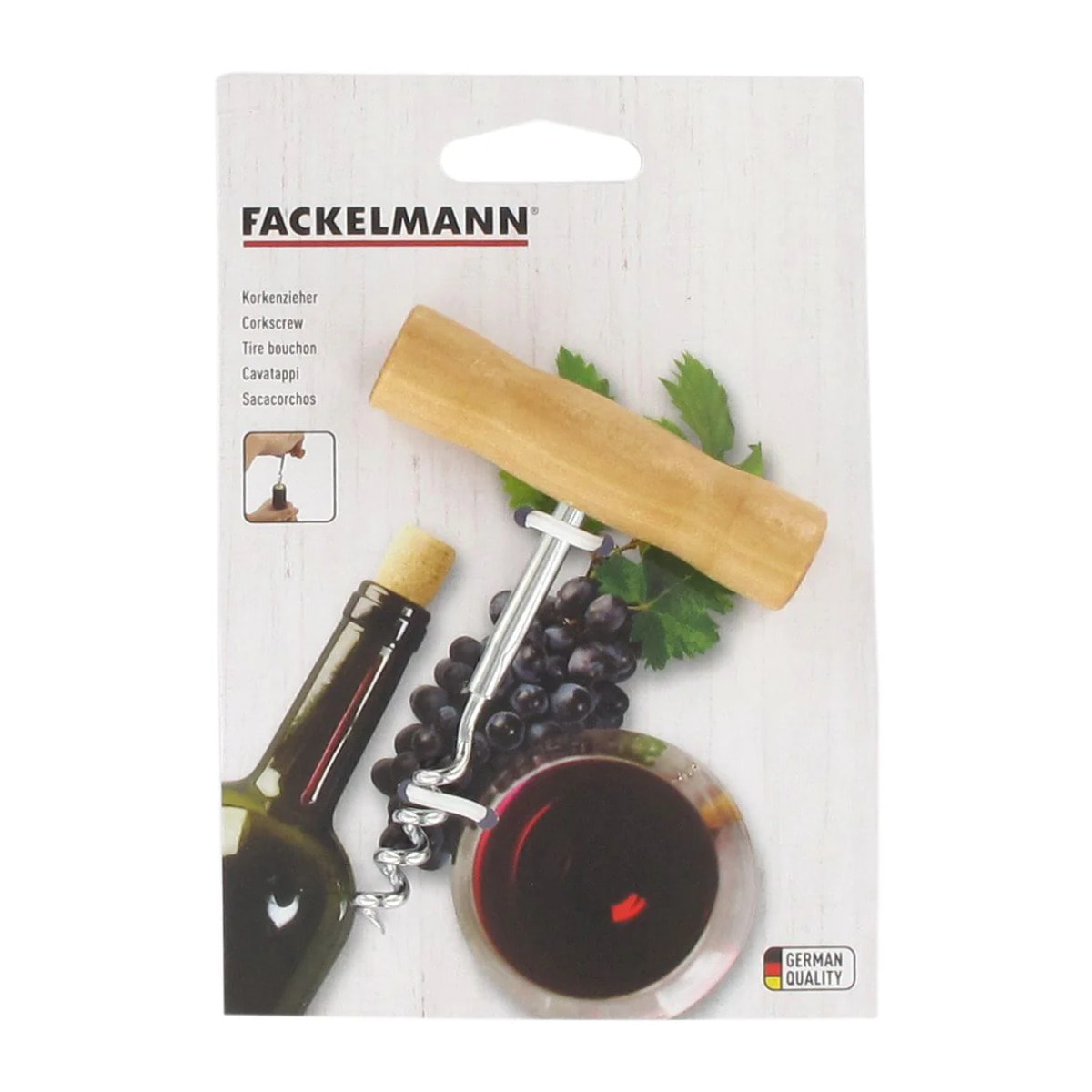 Tire-bouchon tonnelet en bois Fackelmann Bar Concept