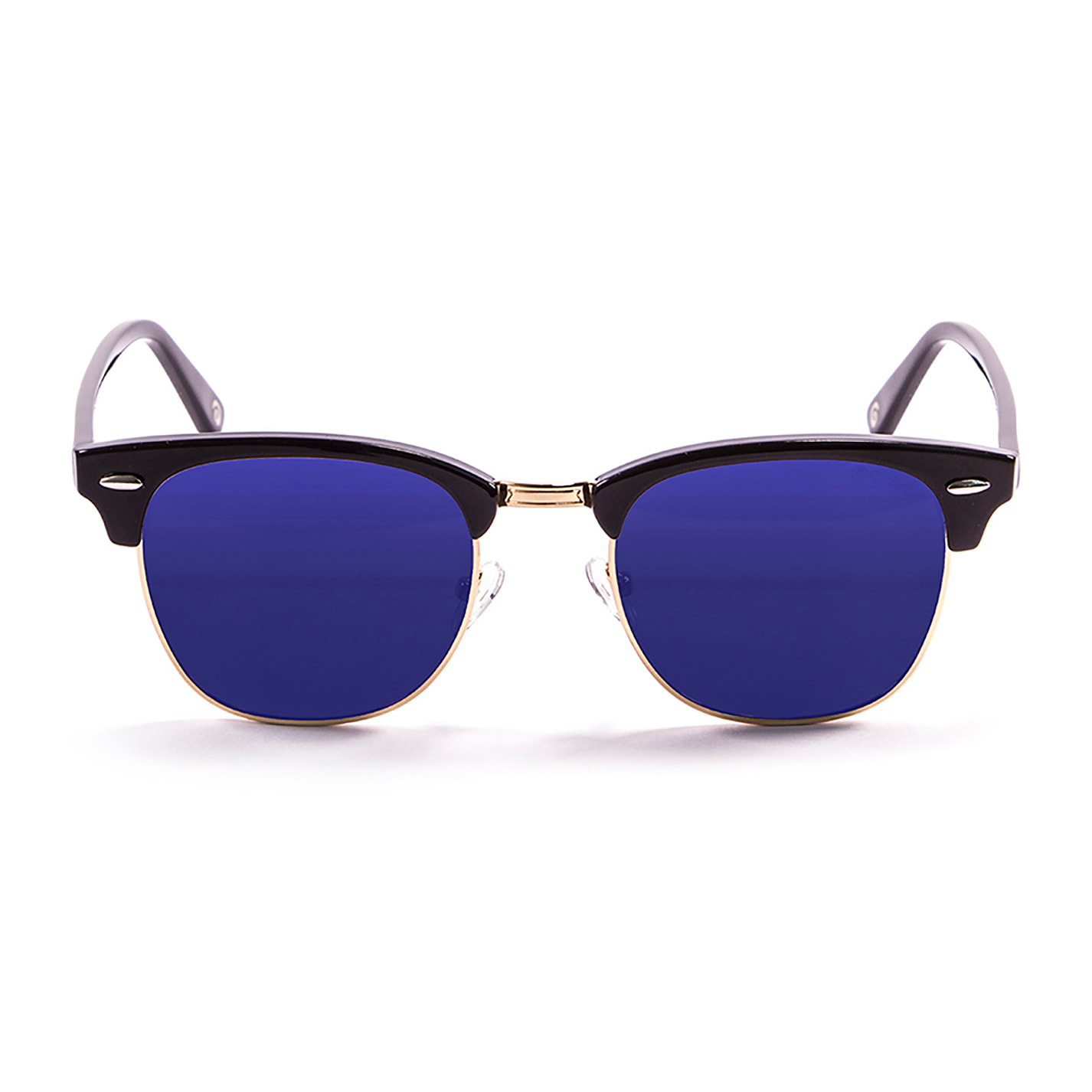 Occhiali da sole OCEAN MR. BRATT - montatura nera lucida con lenti Revo blu