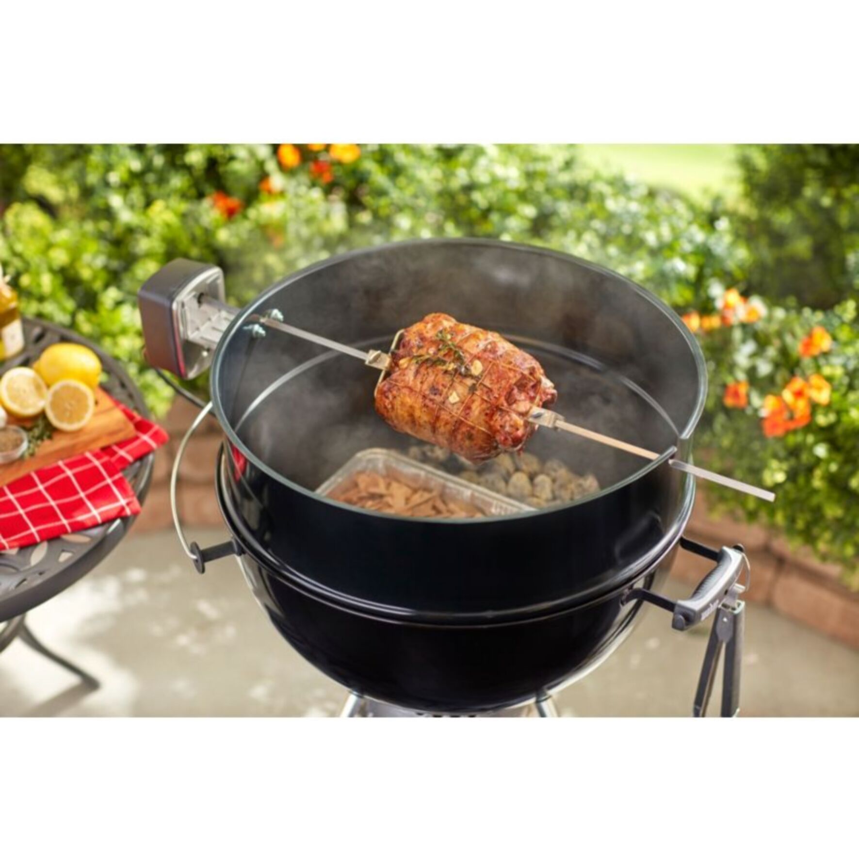 Tourne broche barbecue WEBER pour BBQ charbon 57cm