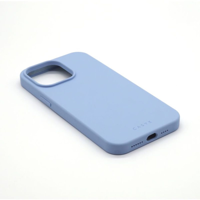 Coque CASYX iPhone 14 Pro silicone Bleu Clair M