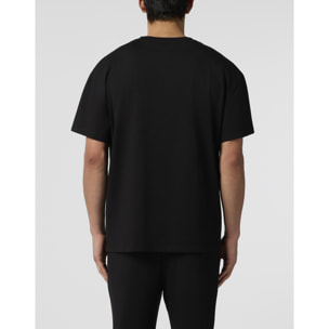 PLEIN SPORT Round Neck T-Shirt Chrome Scratch Edition