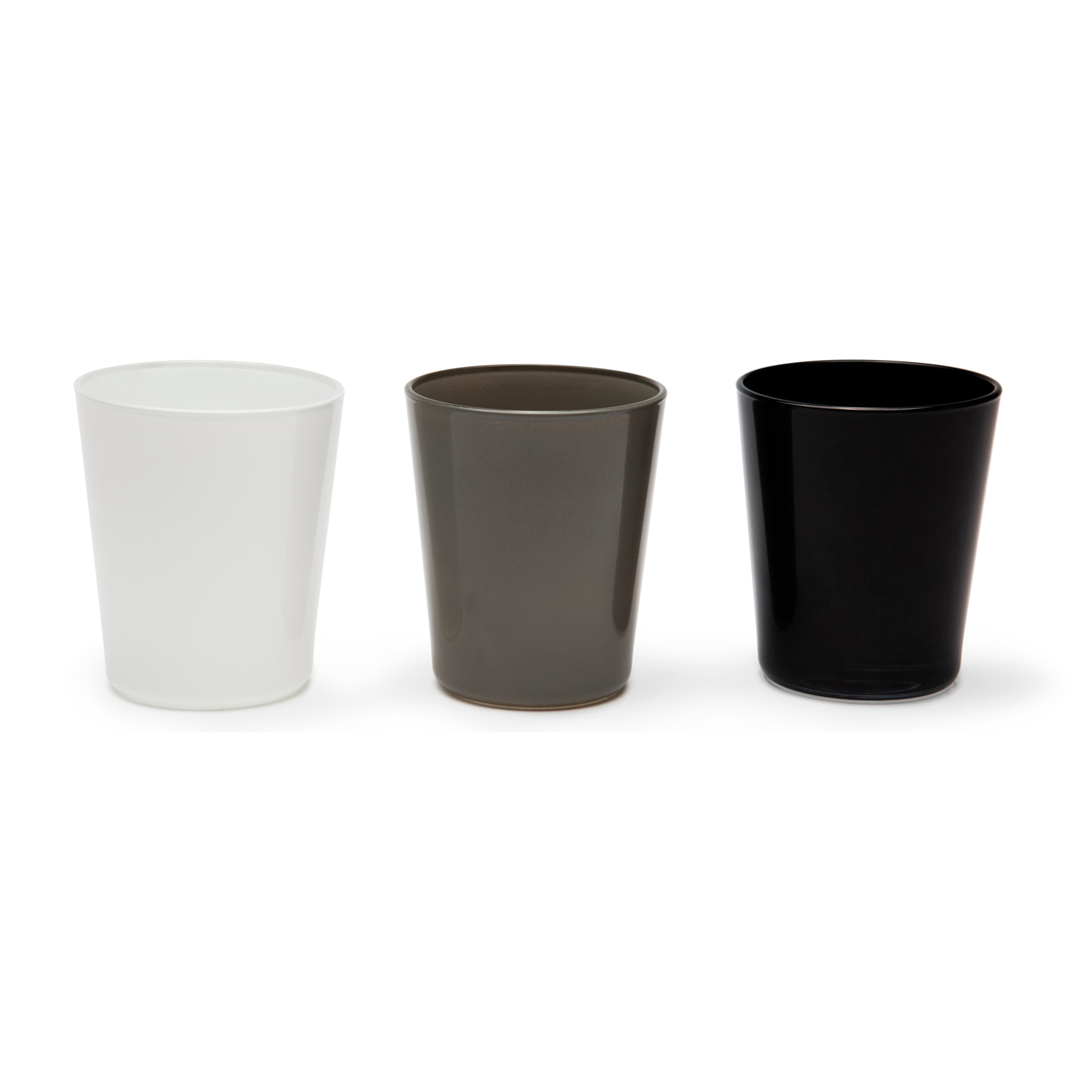 Set 6 Bicchieri Excelsa – Portofino, Vetro Bianco Nero Grigio