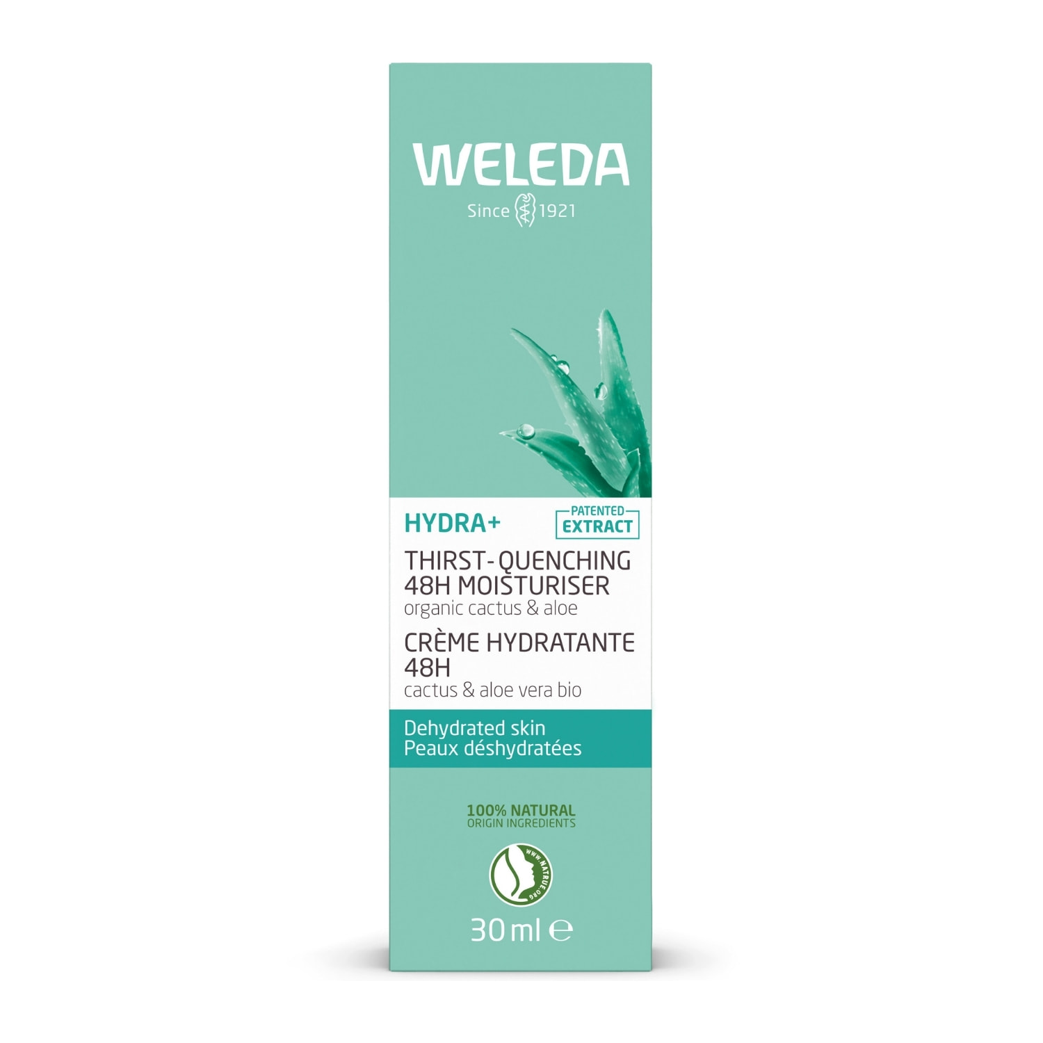 WELEDA - Crème hydratante 48h Hydra+  - 30 ml