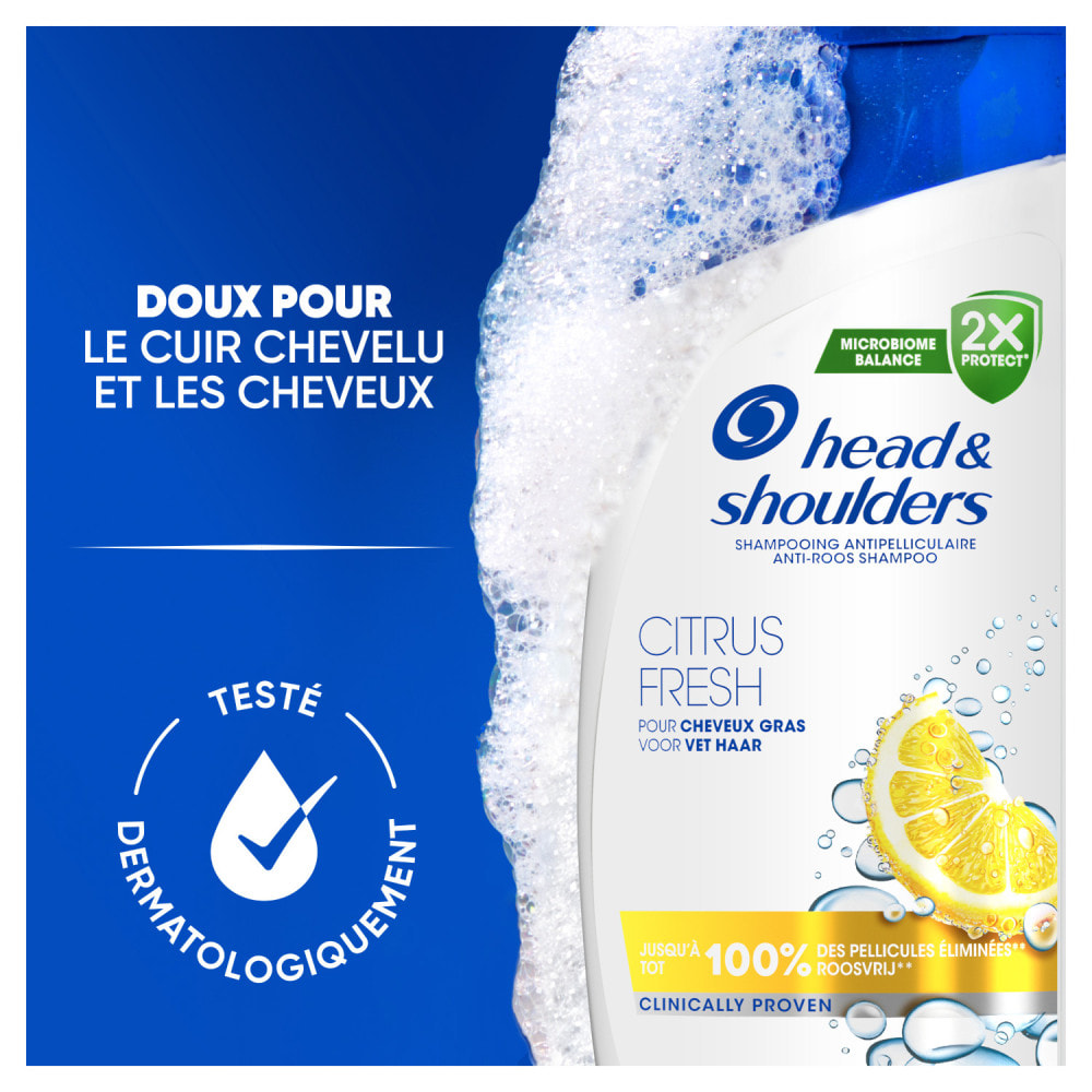 6 Shampoings Citrus Fresh 625ml - Head & Shoulders