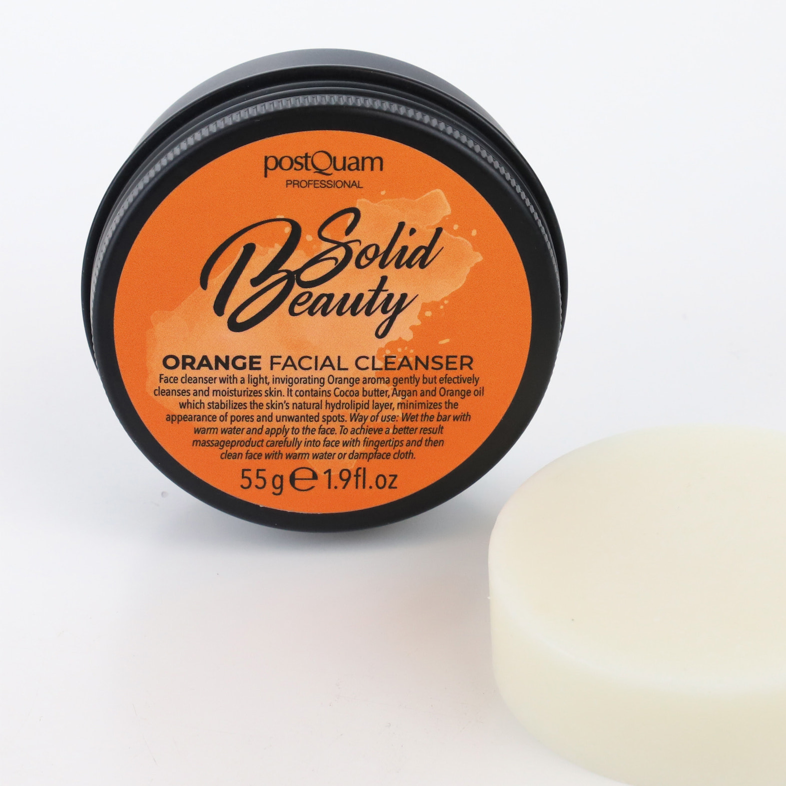 Limpiador Facial Sólido Naranja 55 Gr.