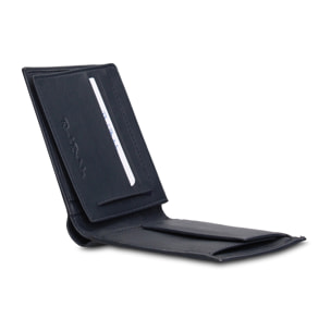 Portafoglio uomo in vera pelle - Modello Astero Plus - Casual - 13.0 x 10.0 x 2.0 cm