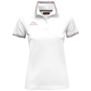 Kappa - Polo Shirts Donna Bianco - Logo Maltax Wss Slim