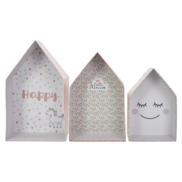 Boite Gigogne Maison Fille X3