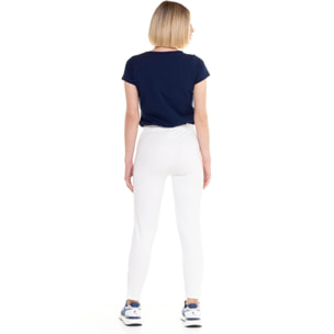 Pantalón recto de mujer con pinzas en polar Training
