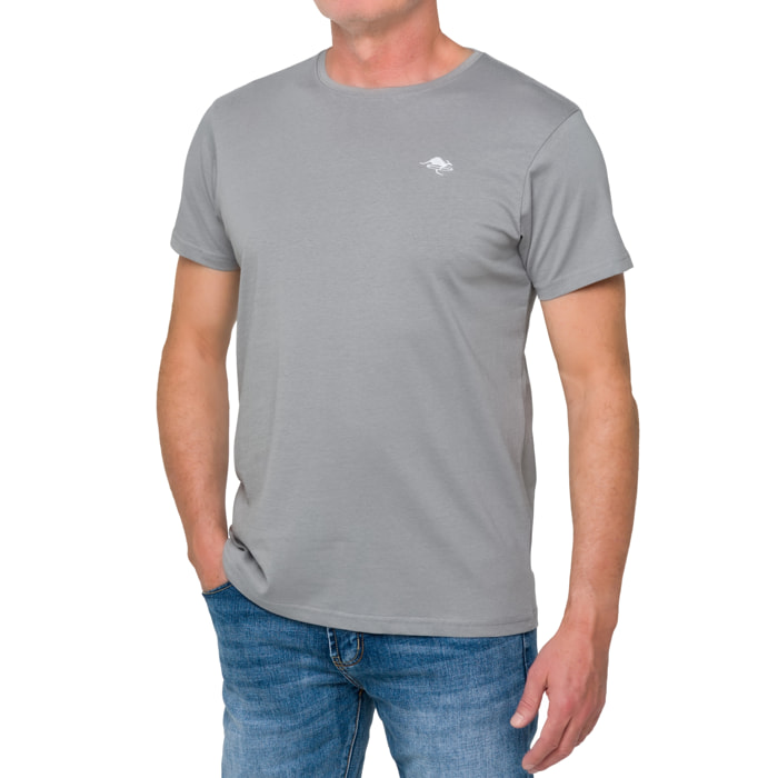 T-shirt in cotone 180 gr Hot Buttered Mistral grigio chiaro