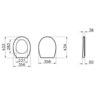 Normus WC suspendu + Abattant avec frein de chute, Blanc (6855-003-6290)