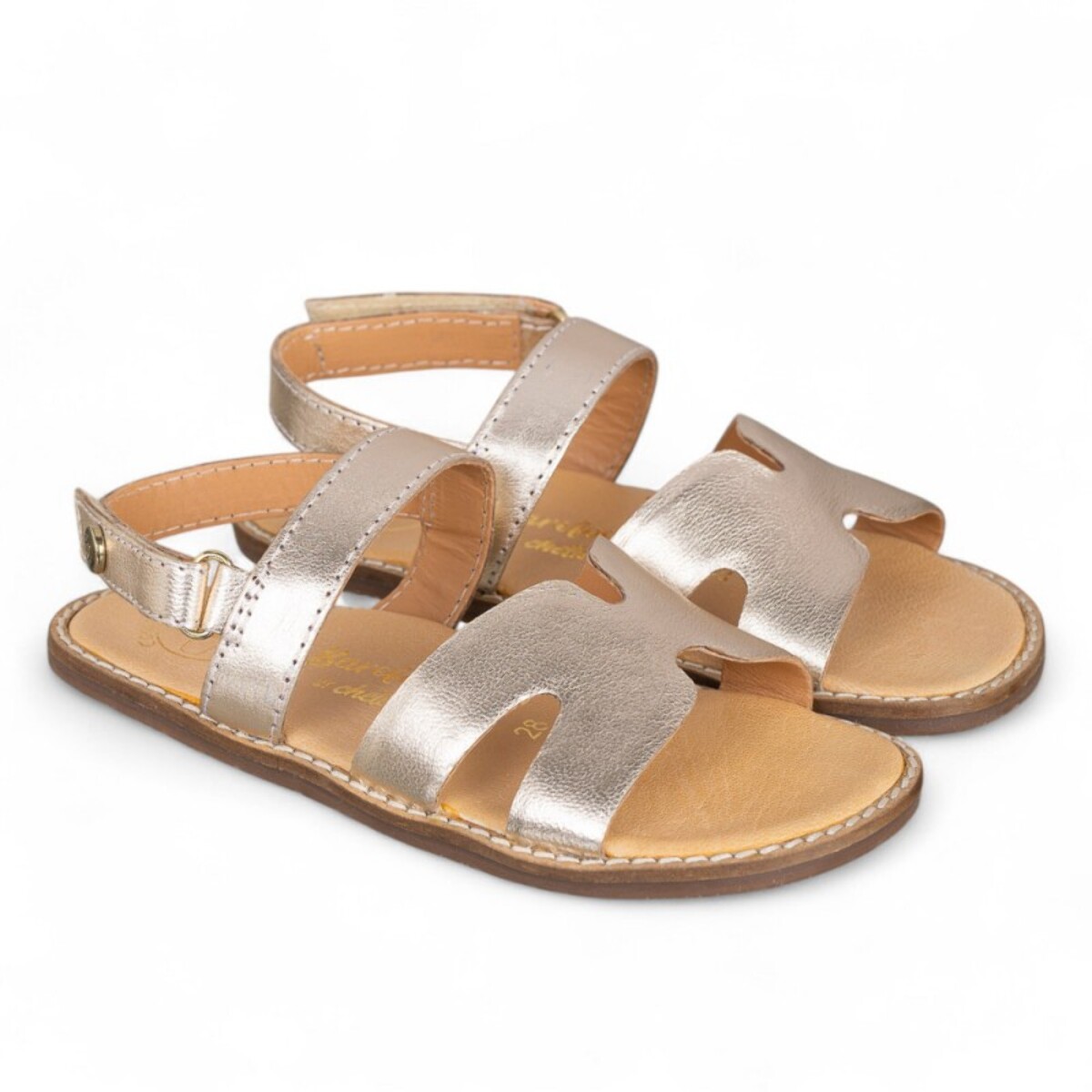 SANDALIA BAREFOOT PIEL CHETTO PALA ORO