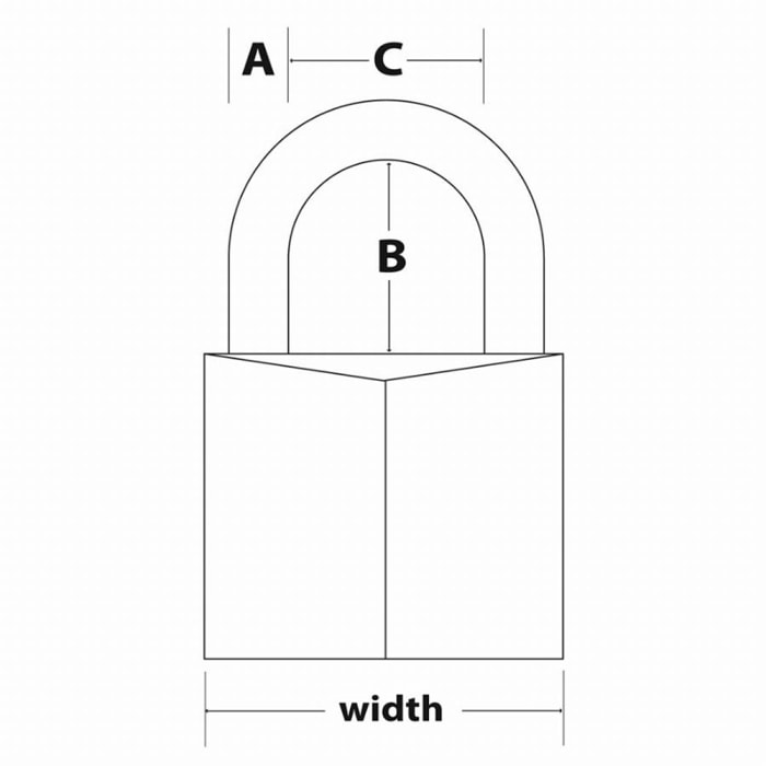 Cadenas en laiton massif MASTERLOCK 30 mm - 130EURD