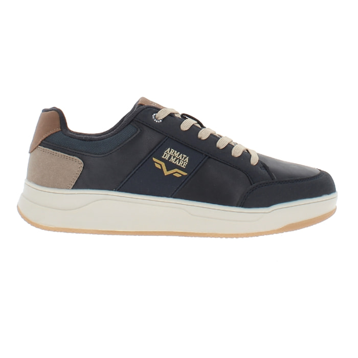 Armata di Mare Scarpe Uomo Sneakers Basse Stringate con Soletta Rimovibile in Memory Foam AMU W24N621 Navy