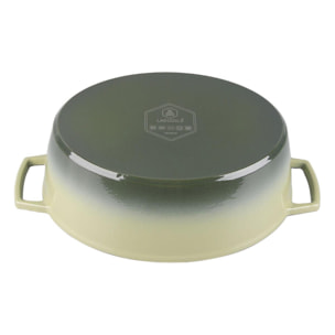 Cocotte en fonte ovale 33cm - "Masseiron Olivine"