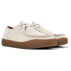 Scarpe stringate - CAMPER Peu Terreno - Beige - Pelle scamosciata