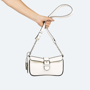 BOLSO MH CROSSBODY BAGUETTE C/WHITE