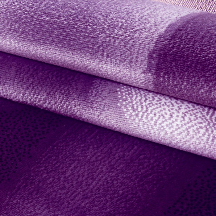 Tapis salon et chambre tissé motif géométrique KUHU