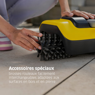 Nettoyeur de terrasses KARCHER PCL 6 - 4 brosses rotatives - idéal terrasse en bois