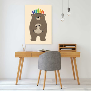 Tableau playing indians n°2 Toile imprimée