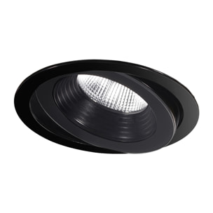 LEDS C4 Downlight IP66 Dako Adjustable ø200mm LED 20 Blanco cálido - 3000K ON-OFF Negro 1821lm
