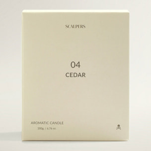 Vela aromática 200gr aroma cedro scalpers