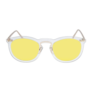Gafas de sol OCEAN GENOVA - Espacial plana de color azul oscuro con patillas metálicas doradas