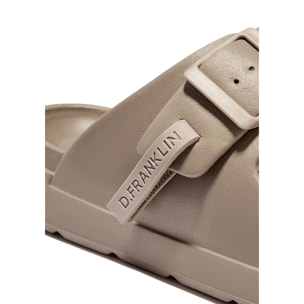 Sandalias Abiertas Unisex Hebilla Ajustable Vibe Taupe